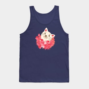 Cat and rose leaves! Tank Top